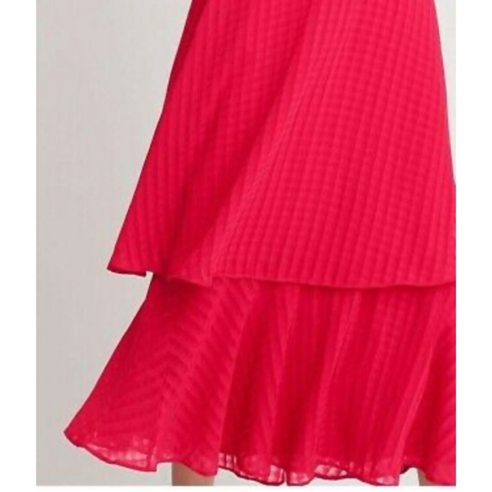 Ann Taylor Shadow Plaid Halter Midi Dress - Picture 4 of 6